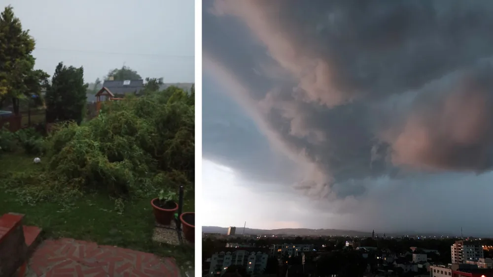 Jihočeský kraj zasáhla silná bouřka.