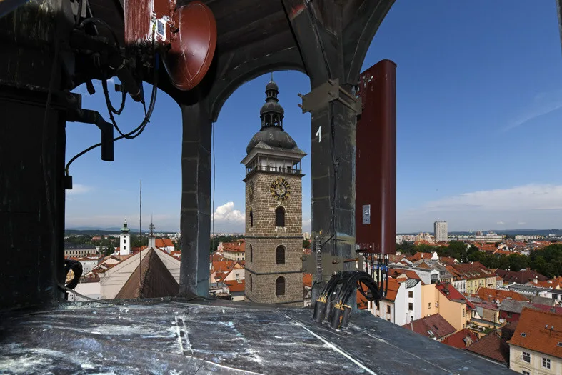 České Budějovice objektivem Milana Bindera a perem Martina Maršíka: Krov katedrály sv. Mikuláše