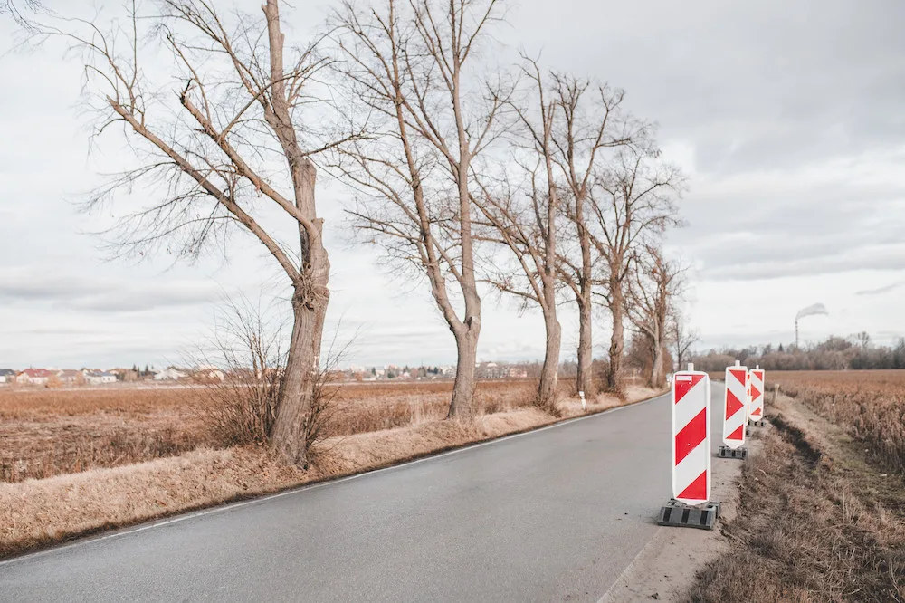 Lokalita Děkanská pole se nachází podél silnice mezi Českými Budějovicemi a Roudným.