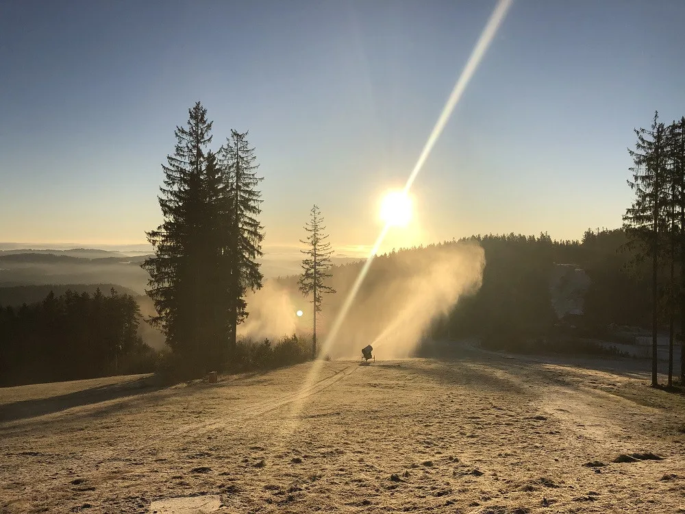 Zasněžování Skiareálu Lipno.