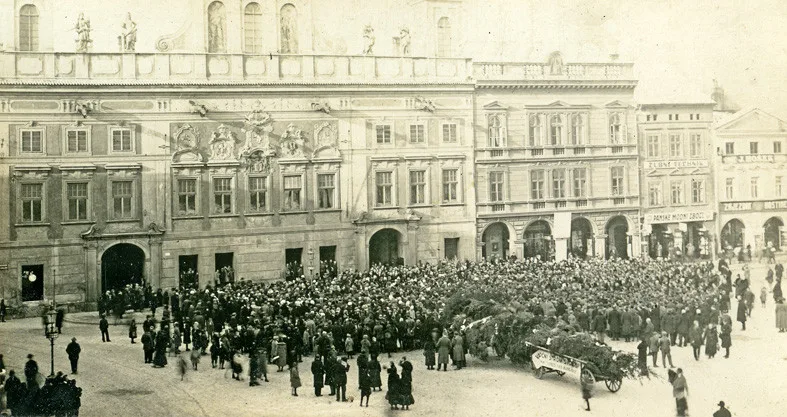 Hold mládeže českobudějovických škol v pátek 18. 12. 1925