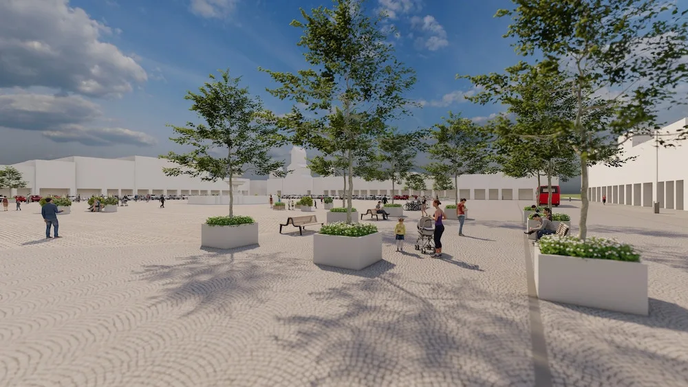 Vizualizace nové podoby náměstí. Zdroj: Hnutí Občané pro Budějovice