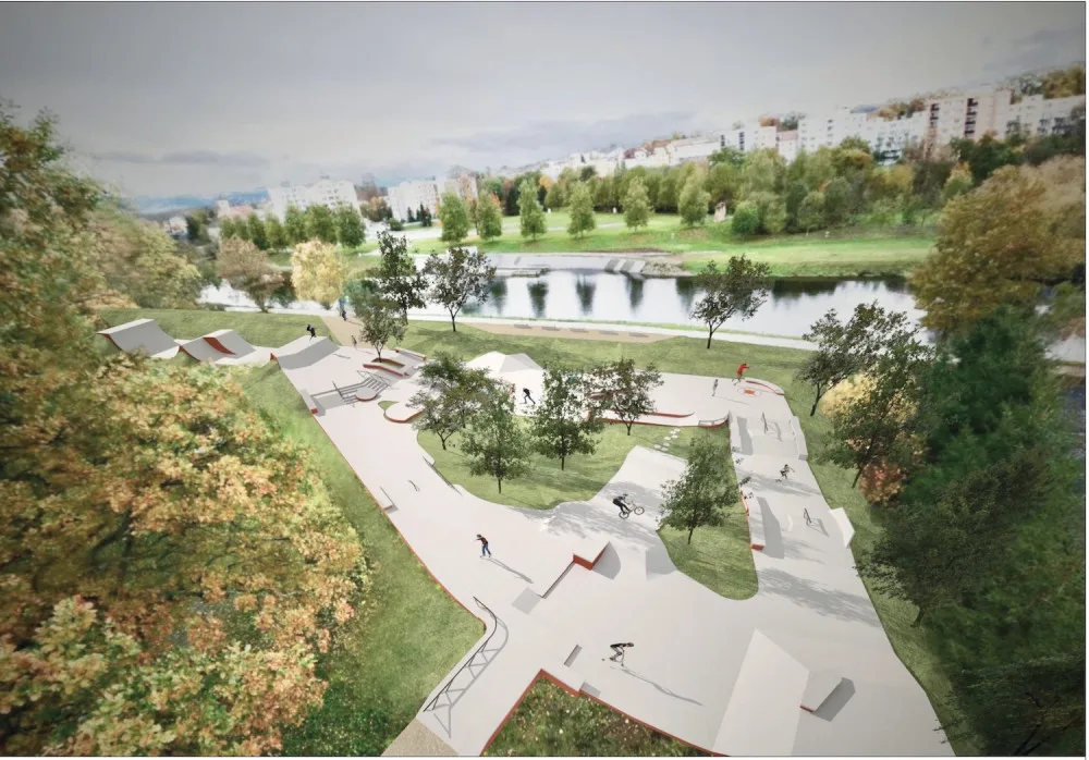 Nový skatepark začnou ve Strakonicích stavět už v květnu. Stát bude přes 10 milionů korun