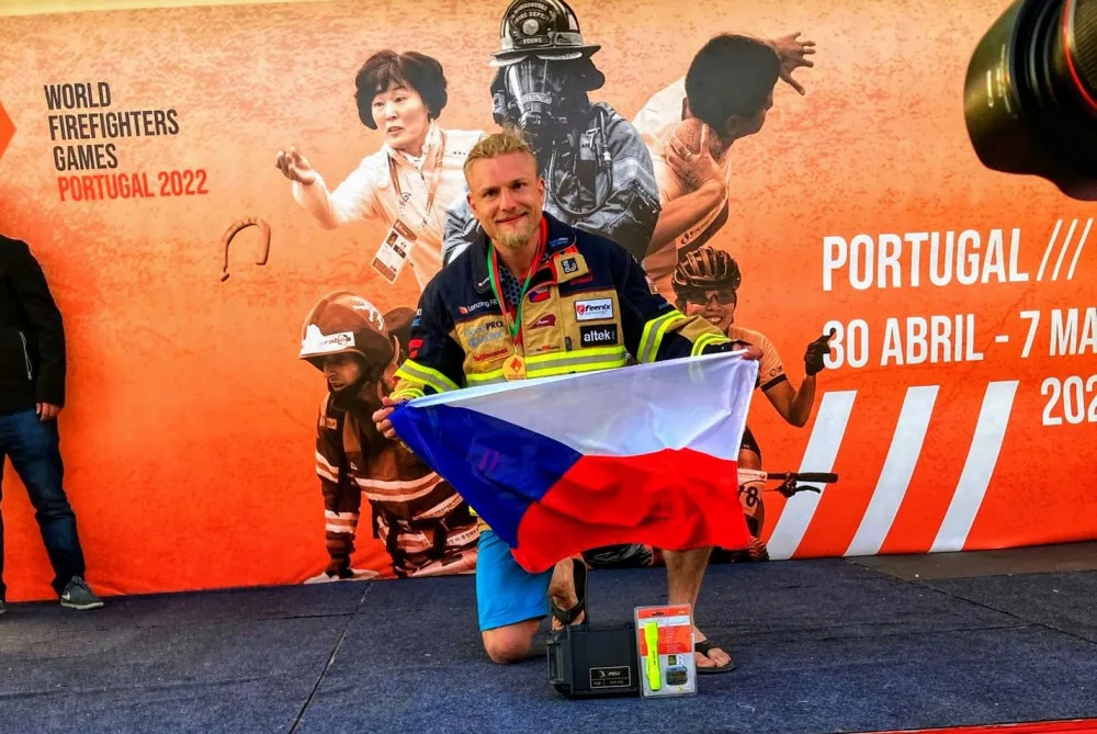 Jihočeský hasič přivezl z Portugalska světový titul. Zlatou medaili získal podruhé