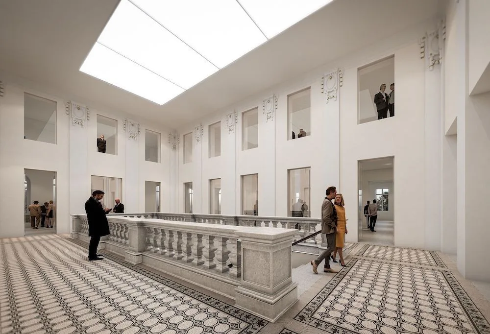 Vítězný návrh předložili architekti z ateliéru Chaix & Morel et Associés, rakouského studia Christian Anton Pichler a rakouský architekt Jan Proksa.