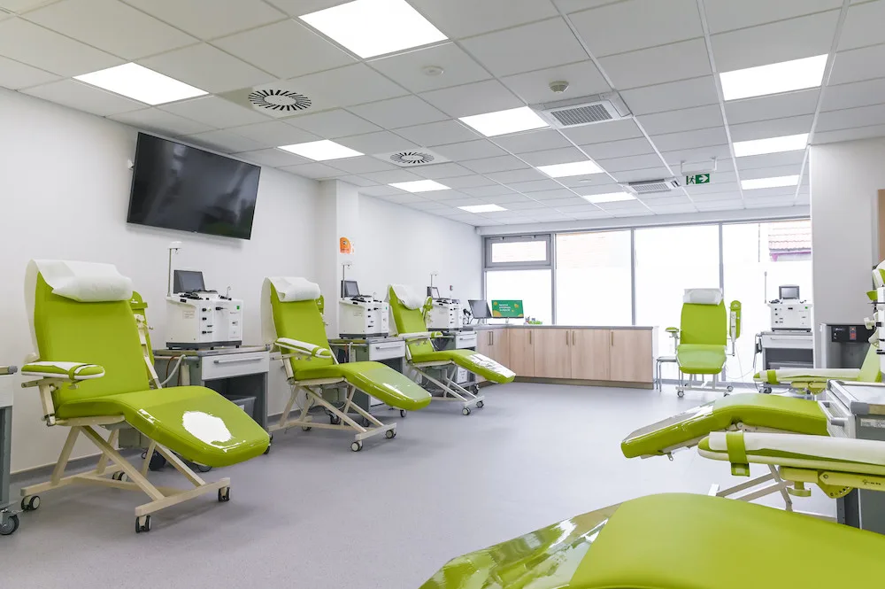 V odběrových centrech na vás čeká profesionální vyškolený personál a nejmodernější vybavení.