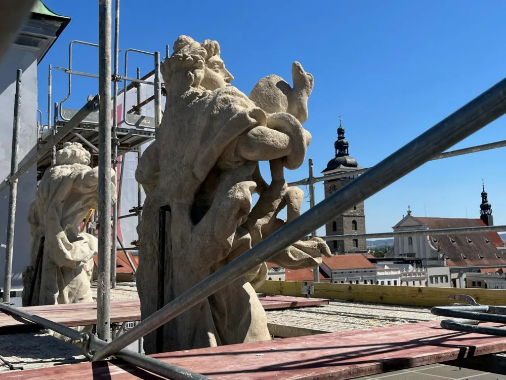 Radnice se nyní rekonstruuje. Foto: Město České Budějovice