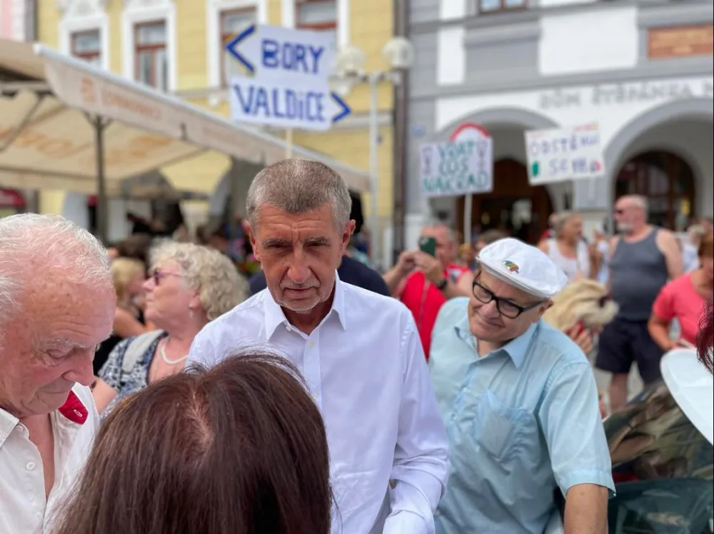 Andrej Babiš v Třeboni.