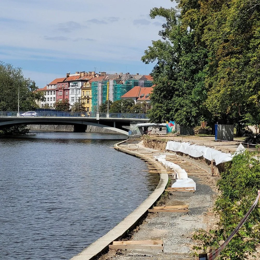 Proměna parku u Malše pokračuje. Hotovo bude v únoru příštího roku