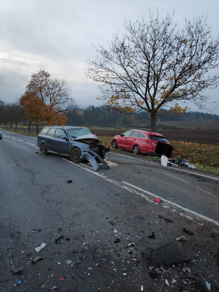 Vážná nehoda uzavřela silnici na trase Strakonice - Vodňany