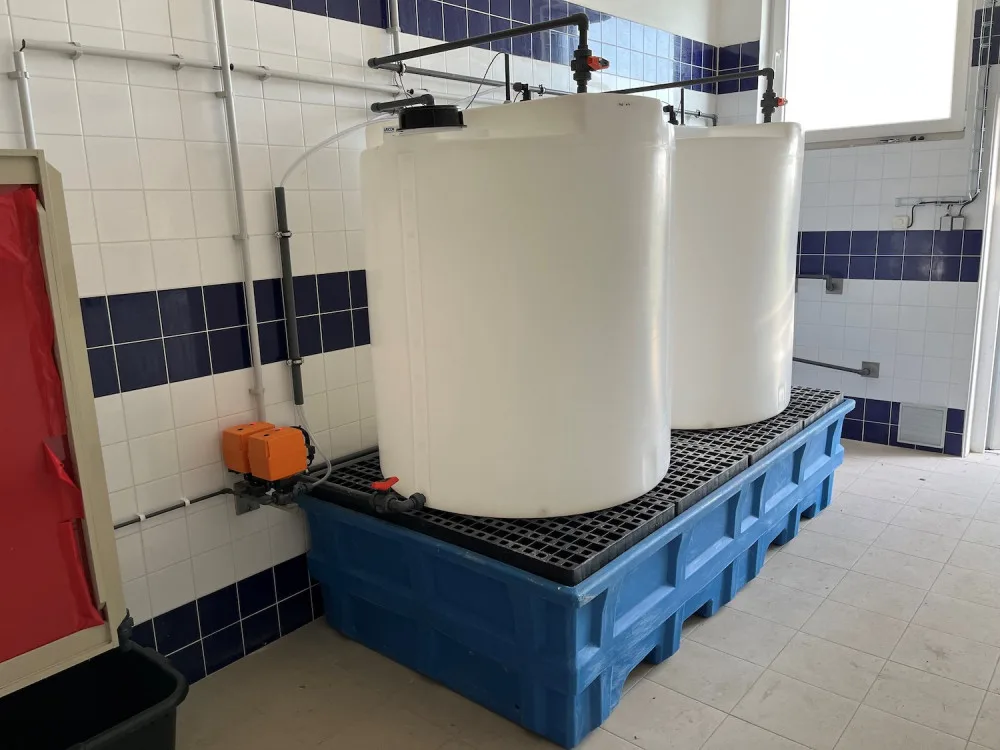 Hygienické zabezpečení dávkování chlornanu sodného
