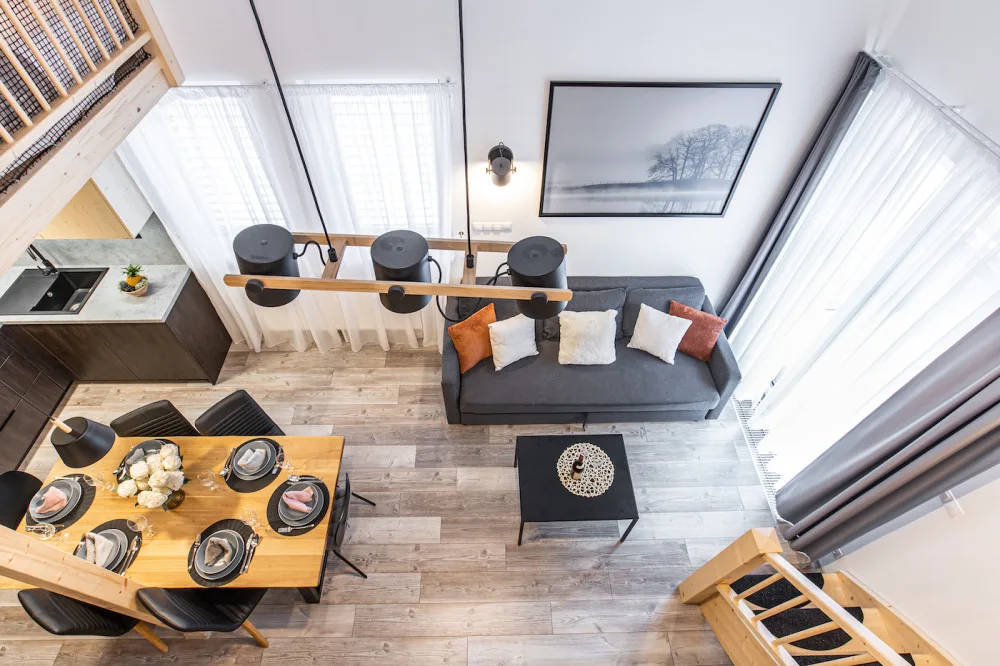 Apartmány mají různou velikost, pohodlí nabízí párům i rodinám s dětmi.