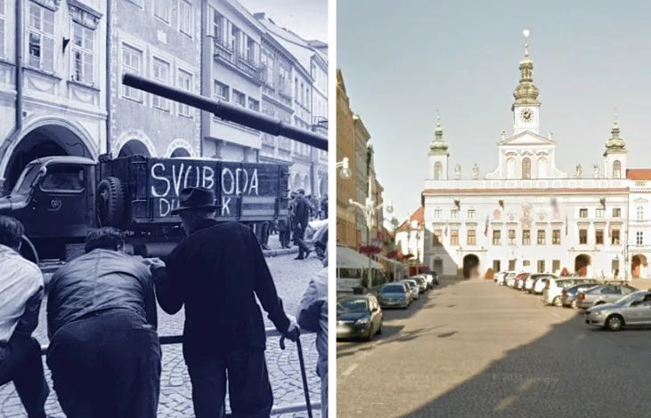 Zpátky do minulosti. Porovnejte dnešní Budějovice s těmi historickými