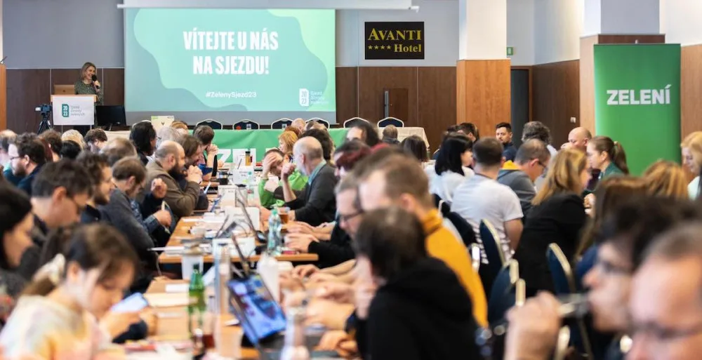 Sjezd Zelených v Brně.