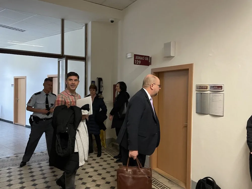 Ladislav Vrabel u soudu v Českých Budějovicích.