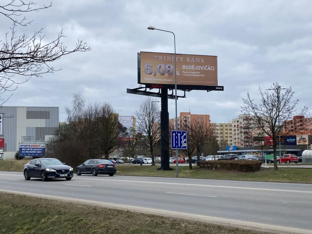 Reklama v Českých Budějovicích. Foto: Tomáš Holub