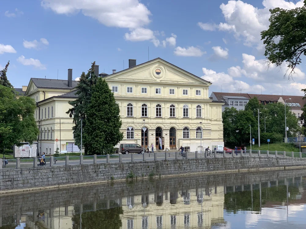 Stávající podoba kulturního domu v centru Českých Budějovic.