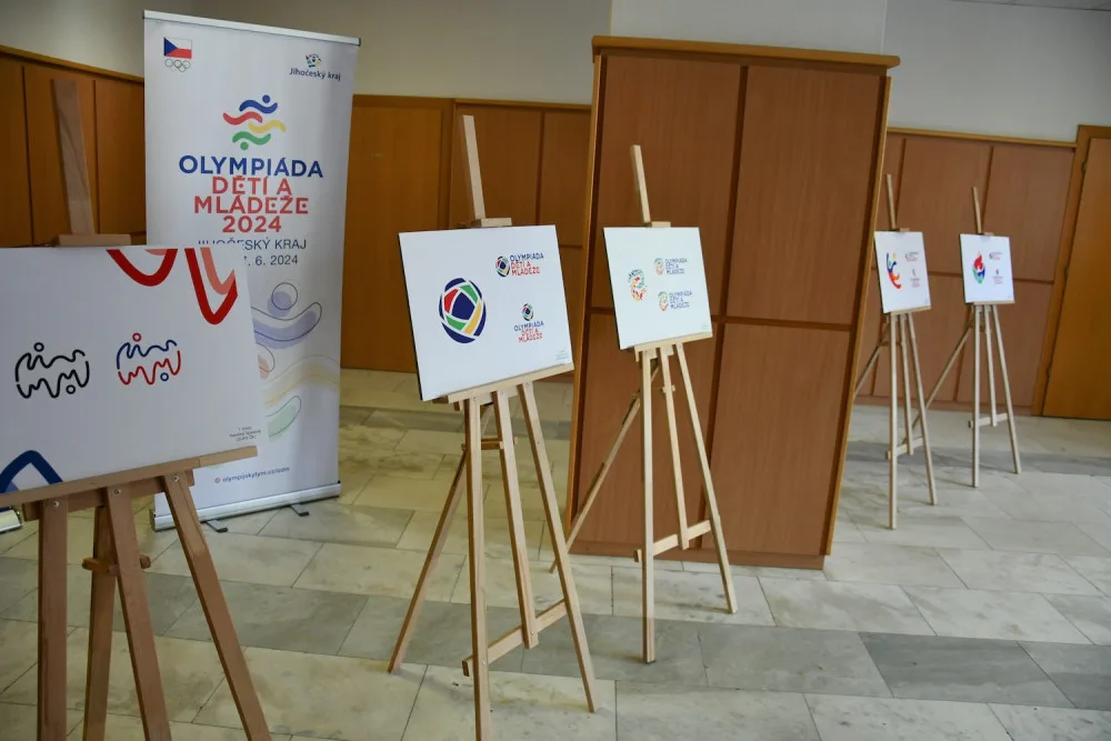 Budějce se příští rok stanou centrem Olympiády dětí a mládeže. Logo navrhla studentka umělecké školy
