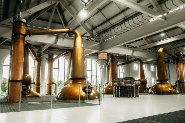 Samozřejmě nemůžete vynechat prohlídku palírny Tullamore DEW. Ta je postavená nově a stojí za návštěvu