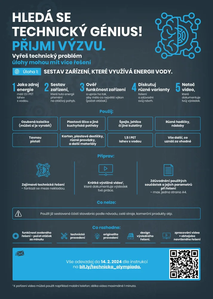 Vyřeš technický problém a získej body k přijímačkám