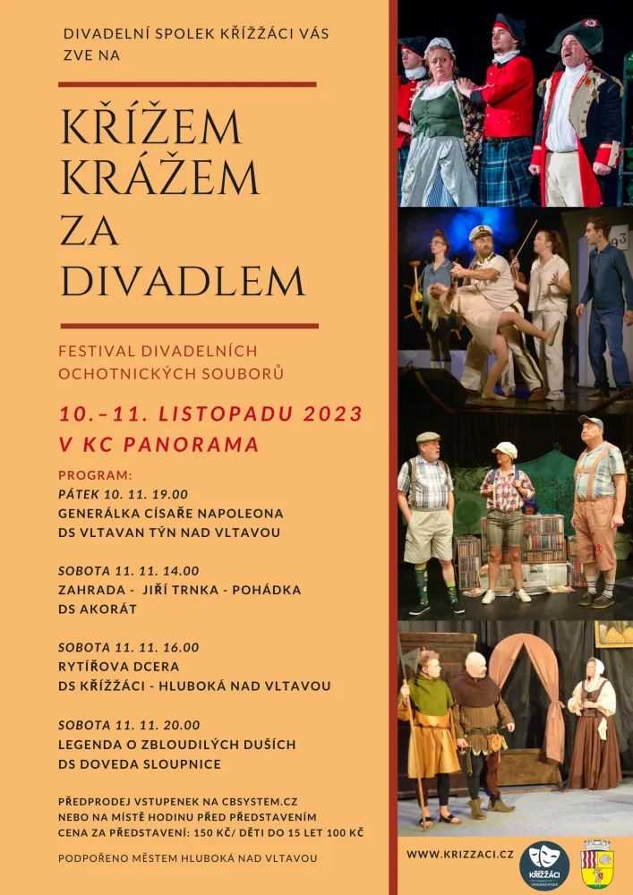 Divadelní festival na Hluboké bude