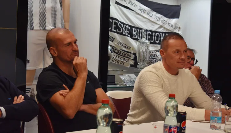 Trenérská dvojice Dynama, zleva Marek Nikl a Tomáš Zápotočný.