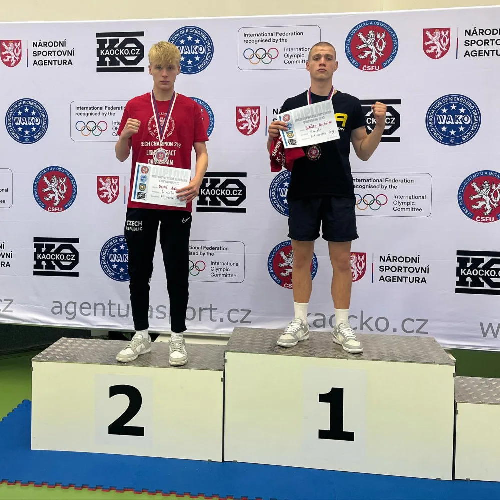 Mladý zápasník z Budějc má za sebou úspěšný rok. Stal se juniorským mistrem republiky v kickboxu