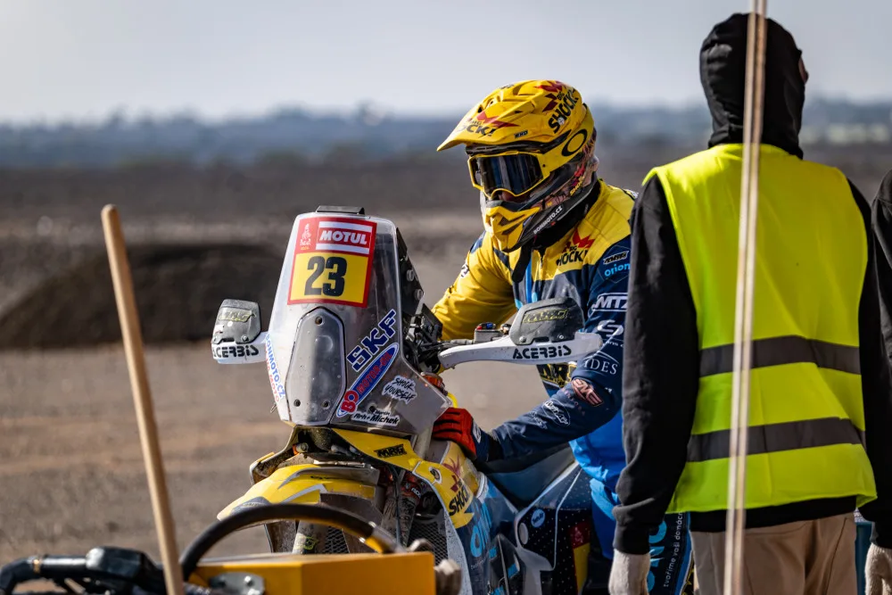 Martin Michek v druhé etapě Rally Dakar 2024.