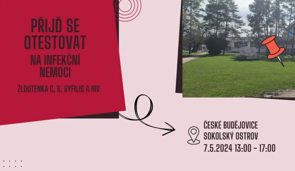 Lidé z Českobudějovicka se mohou nechat bezplatně otestovat na infekční nemoci