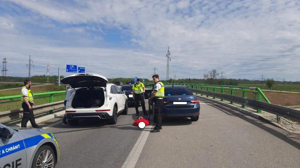 Dálniční policie zadržela u Českých Budějovic řidiče, který je v databázi mezinárodně hledaných osob