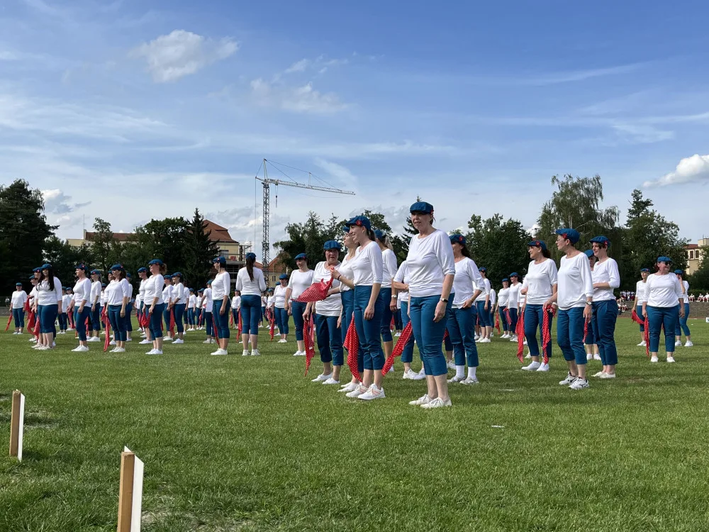 Sokolský slet roztančil České Budějovice, zúčastnilo se ho několik stovek vystupujících.