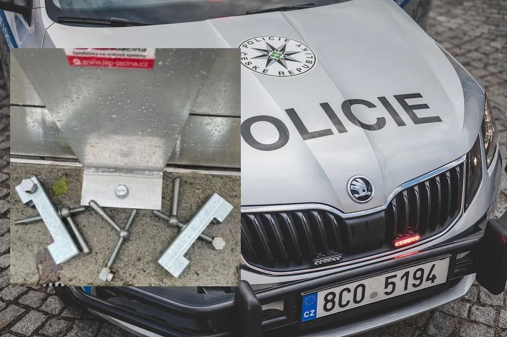 Policie hledá člověka, který v Písku poškodil protipovodňovou stěnu