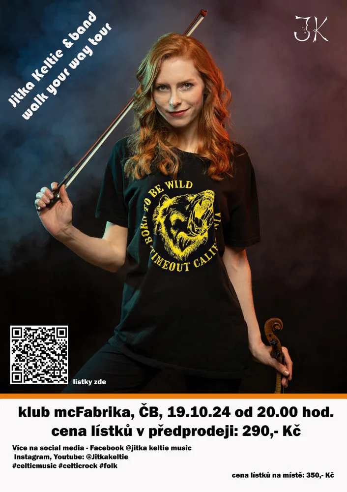 Houslistka Jitka Keltie uspěla i v Madridu a nyní se vrací zpět na jih Čech. Soutěžte o lístky na její koncert