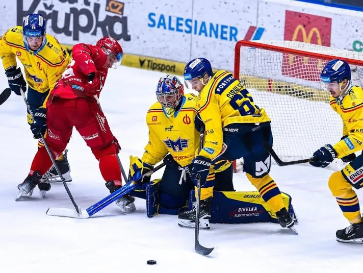 Motor porazil Třinec 3:2. Výhru v prodloužení vystřelil Kubík