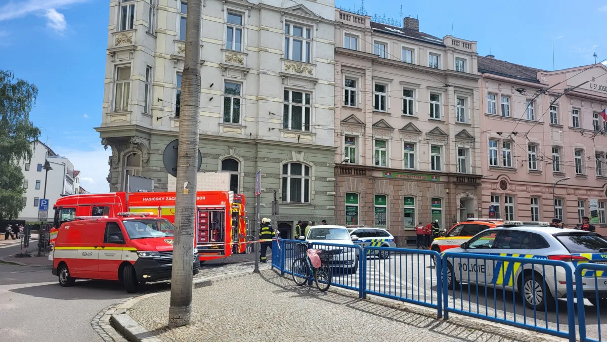 Kvůli úniku plynu evakuovali v centru Budějovic několik domů