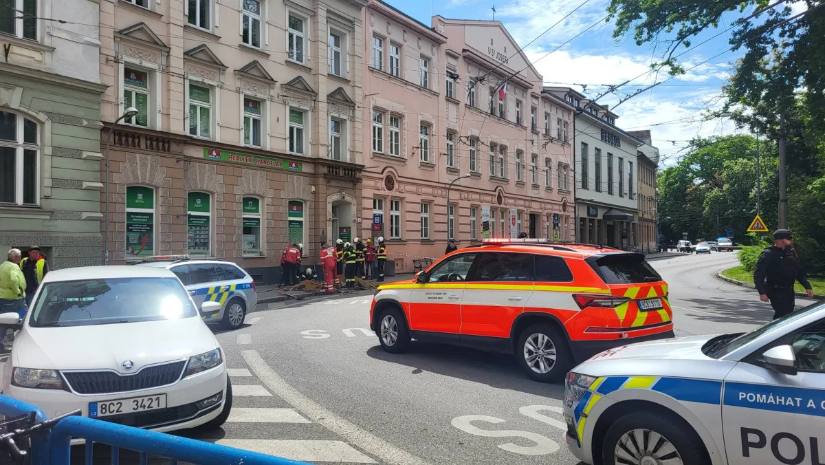 Kvůli úniku plynu evakuovali v centru Budějovic několik domů