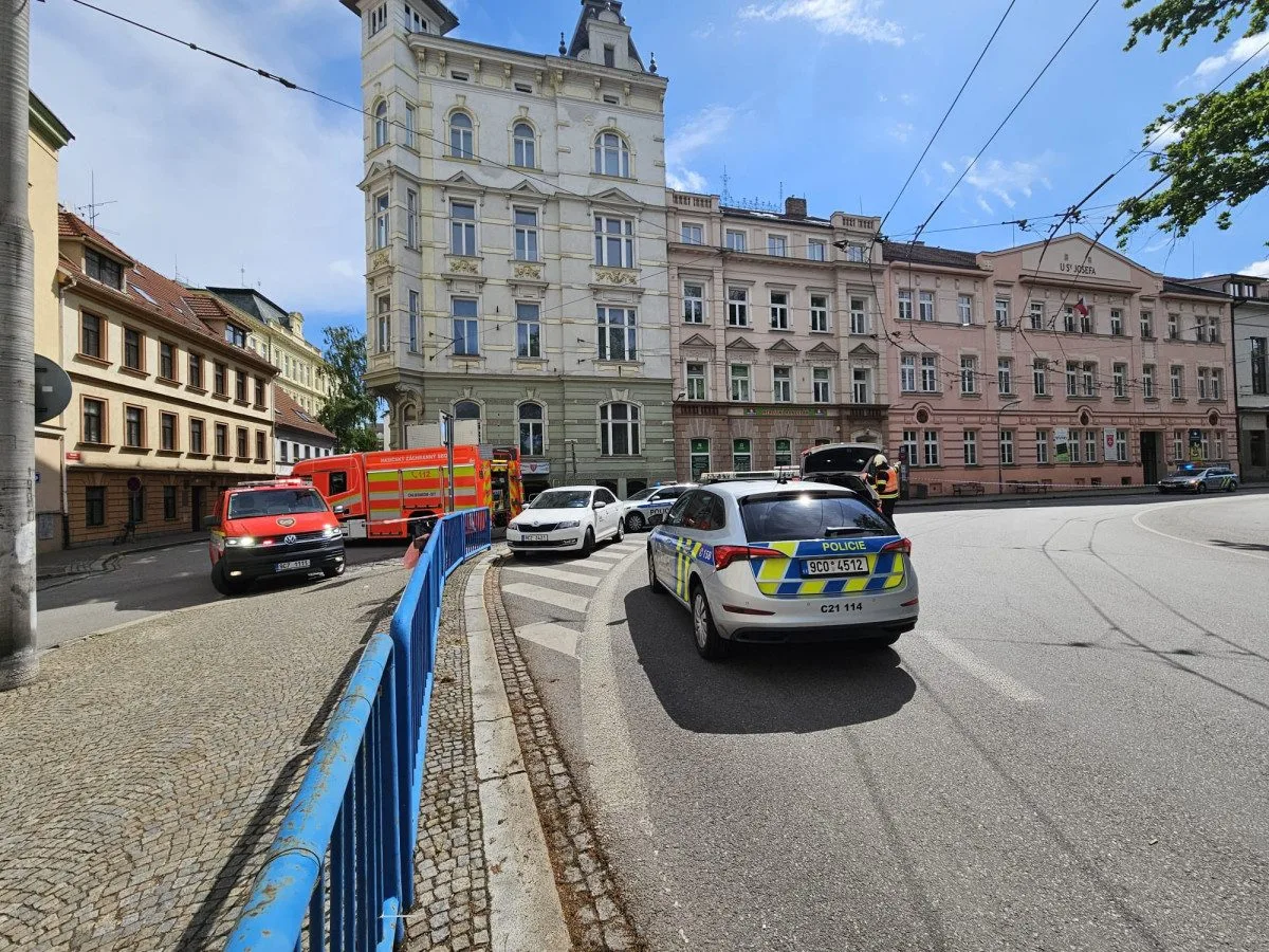 Kvůli úniku plynu evakuovali v centru Budějovic několik domů