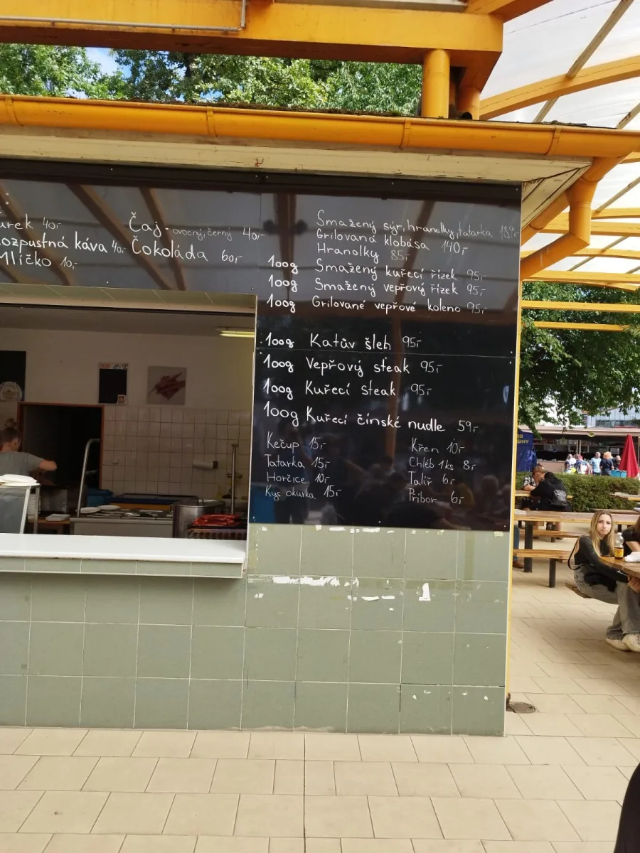 Klobása a langoš za 150, burger i za 250. Obědy se mohly rodinám na živitelce prodražit