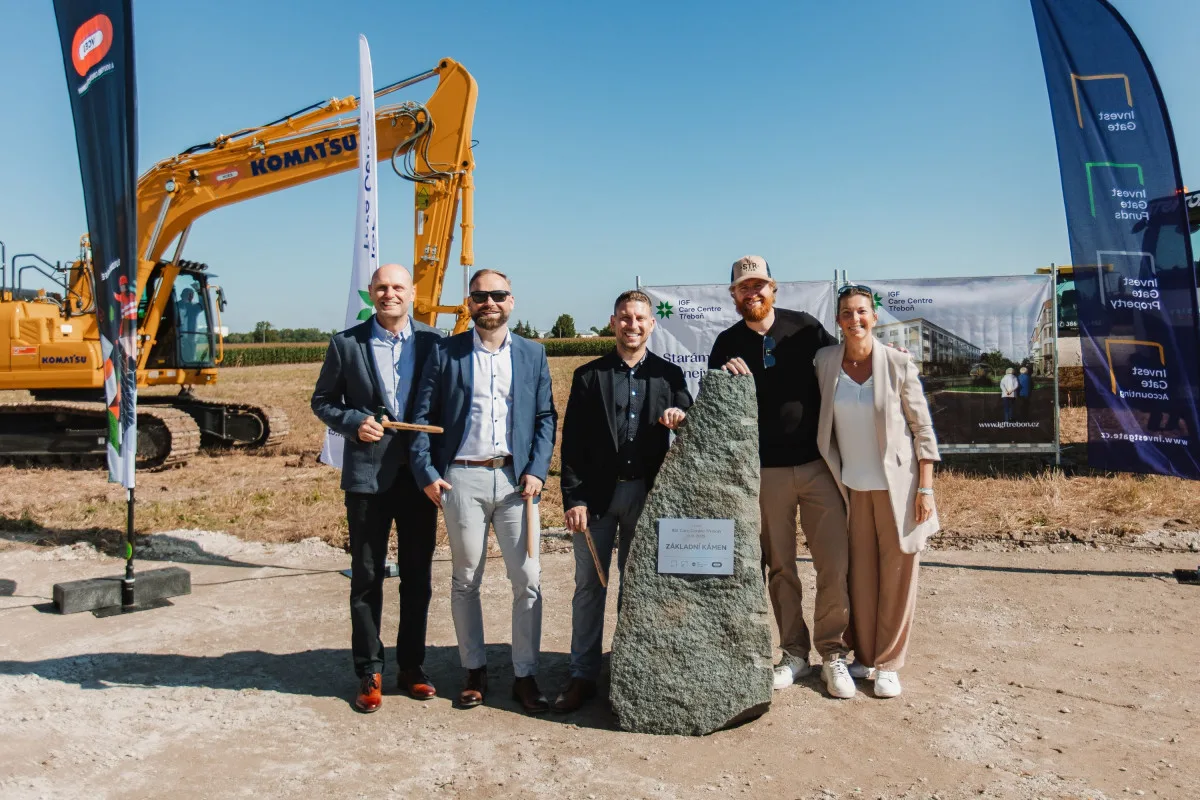 V Třeboni zahájila jihočeská skupina Invest Gate výstavbu centra dlouhodobé péče