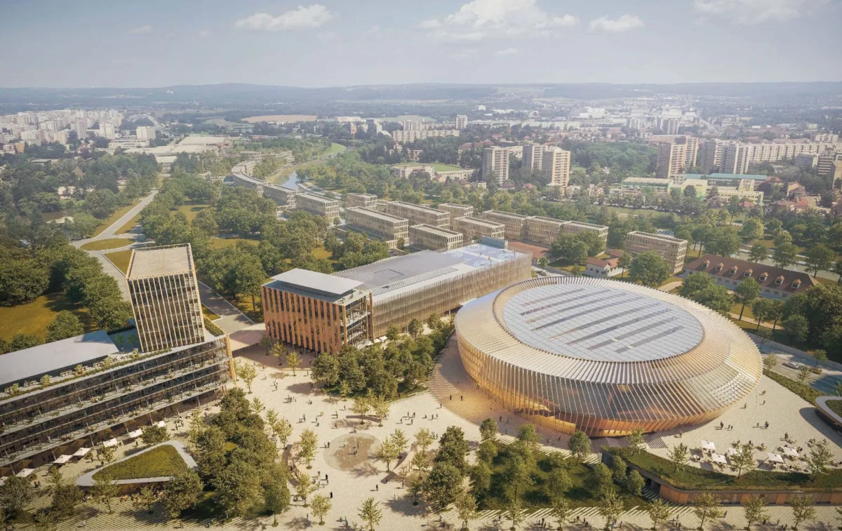 Sportovní hala bude stát v roce 2029. Všechno jde v nejrychlejším tempu, řekl hejtman