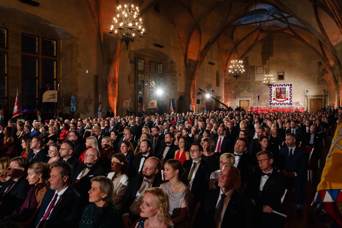 Prezident rozdal medaile. Oceněným byl i muž z táborské nemocnice Foto: Tomáš Fongus