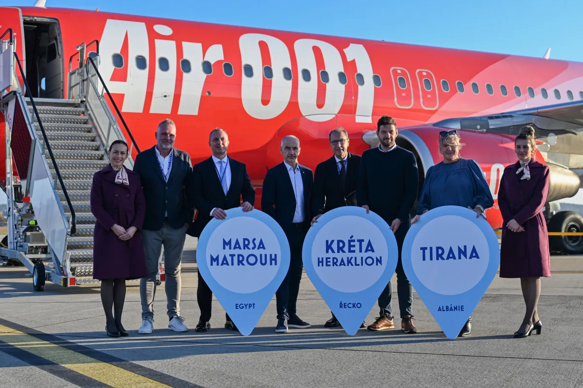 Rudá křídla přistála v Budějcích. Nový dopravce představil své plány na jihu Čech