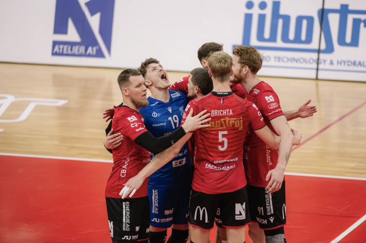 Hladký postup přes Makedonce. Jihostroj čeká v Poháru CEV Piacenza