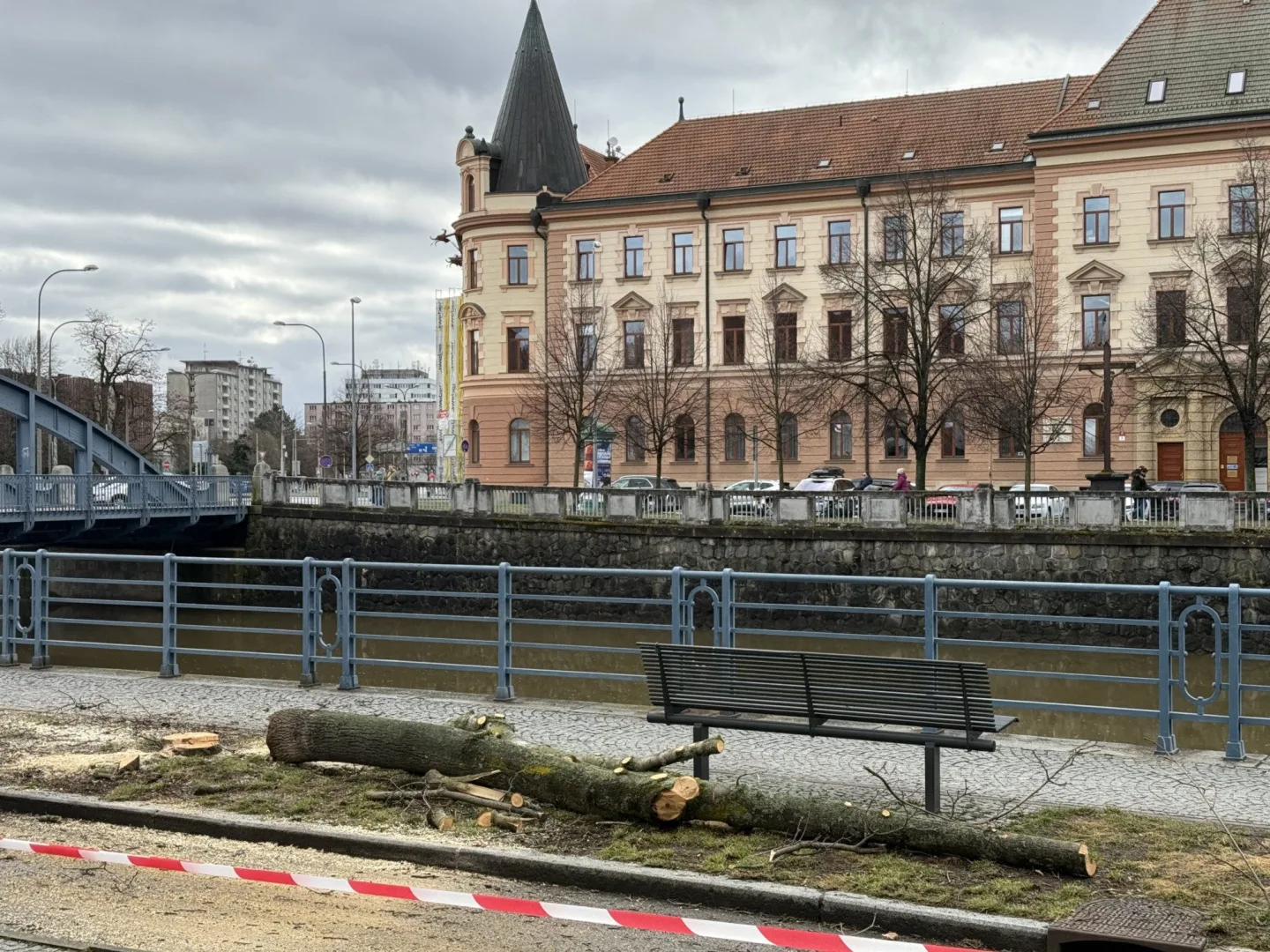 Stromy u Malše padly. Ustupují nové náplavce