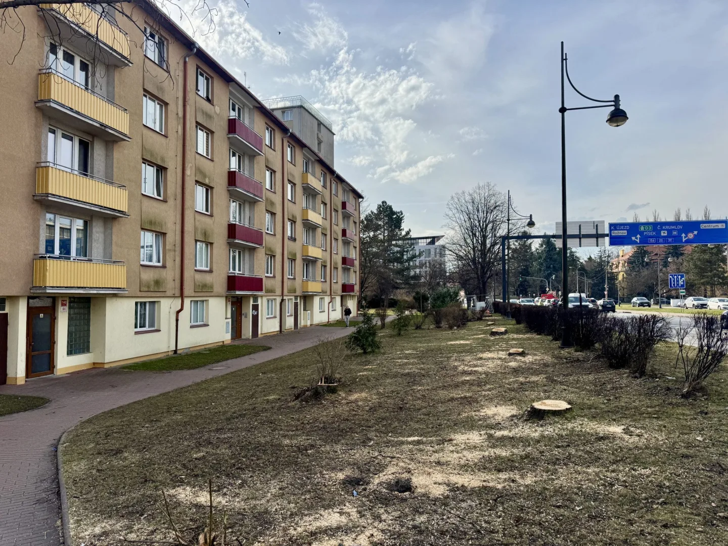 Devět javorů u mostu Kosmonautů šlo k zemi. Stromy ustoupily stavbě nového mostu
