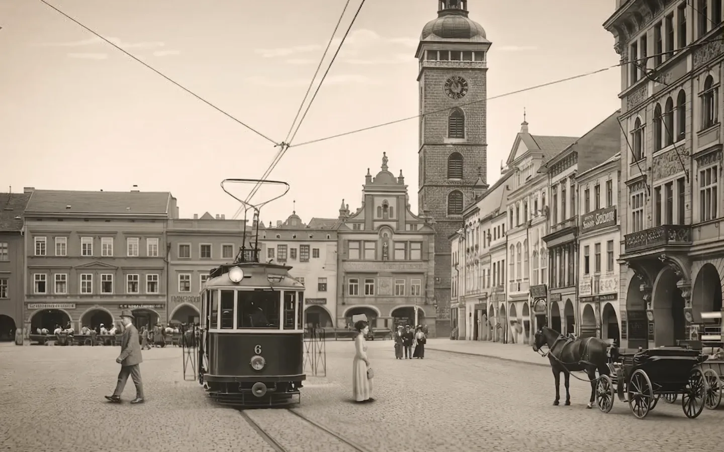 České Budějovice na záběrech z videa