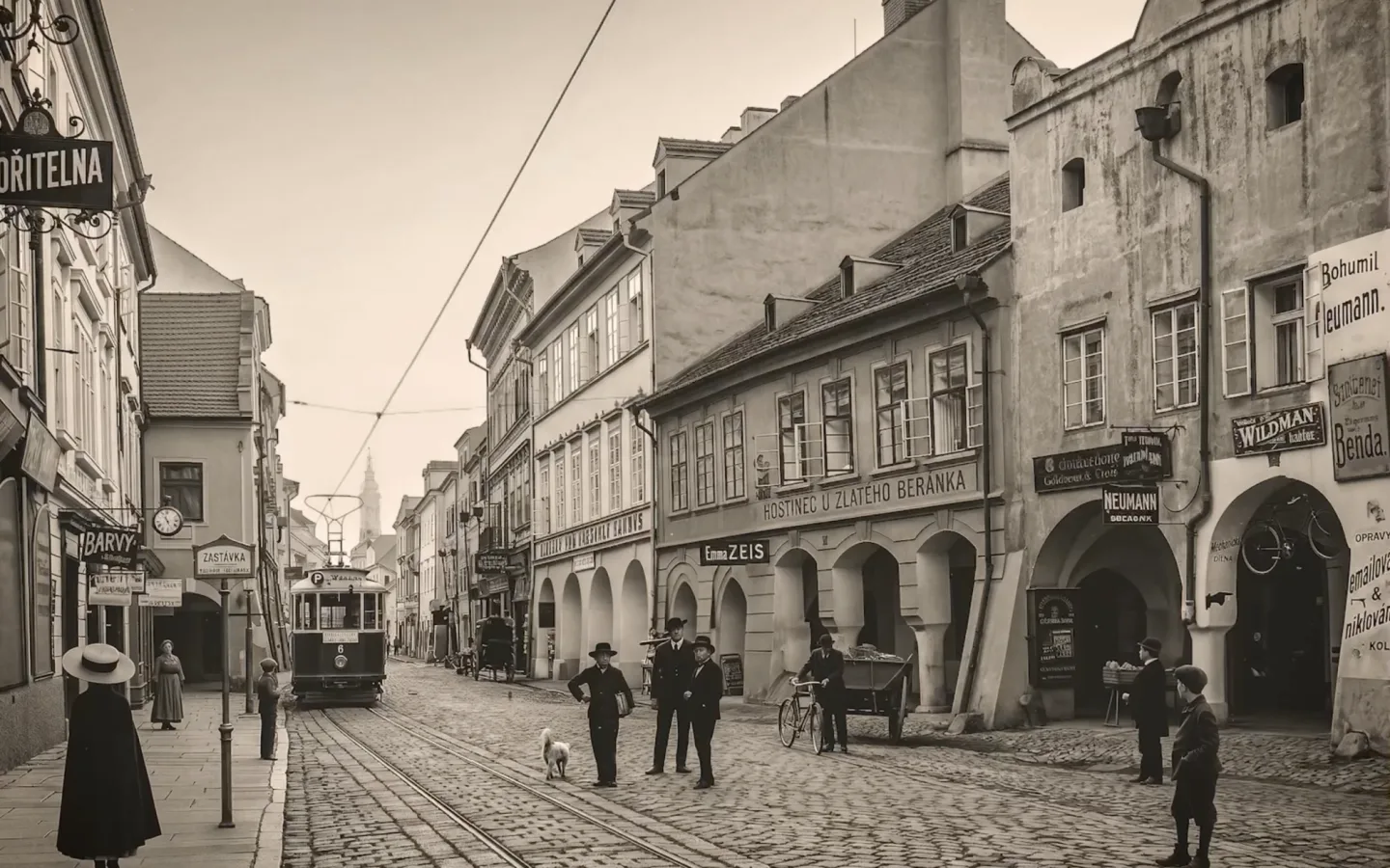 České Budějovice objektivem Milana Bindera a perem Martina Maršíka: Staré pohlednice ožívají