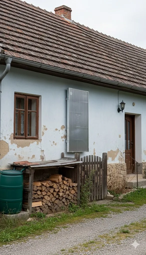 Solární panely zajistí teplo a sucho zdarma