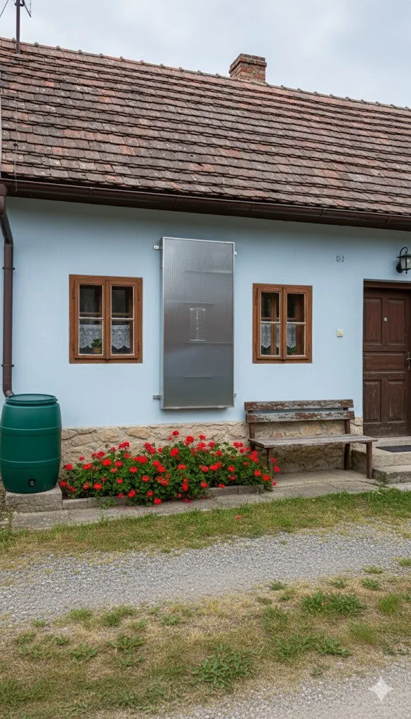 Solární panely zajistí teplo a sucho zdarma