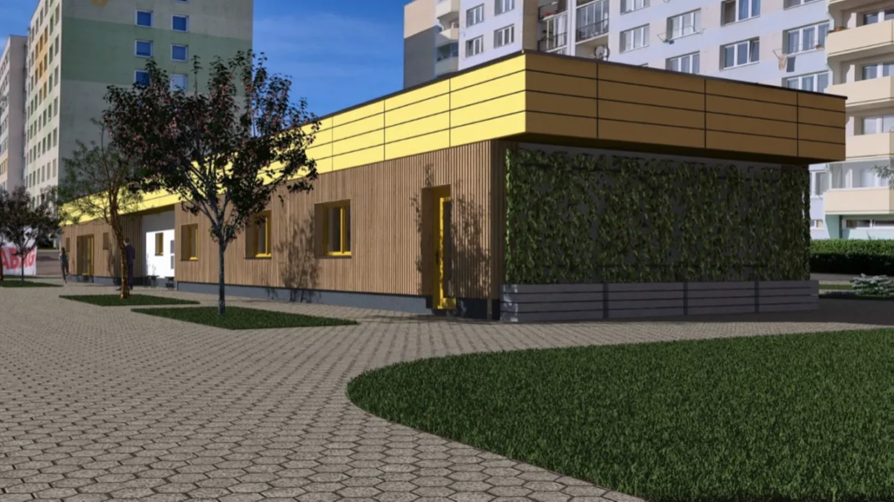 Na sídlišti Vltava začala stavba kavárny, ve které budou pracovat klienti s handicapem